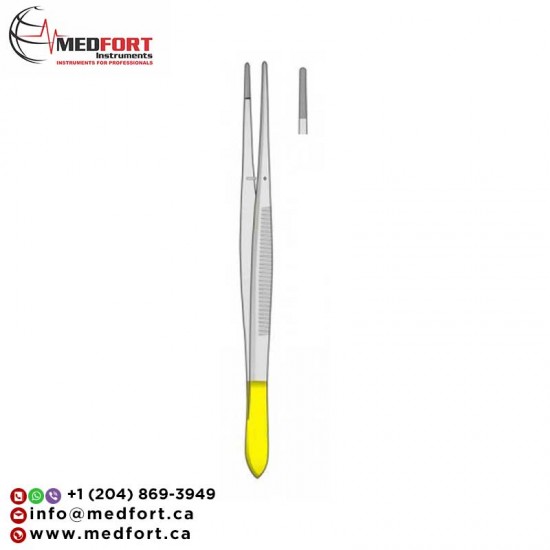 POTTS-SMITH T.C. (Tungsten Carbide) Dressing FORCEPS, Serrated