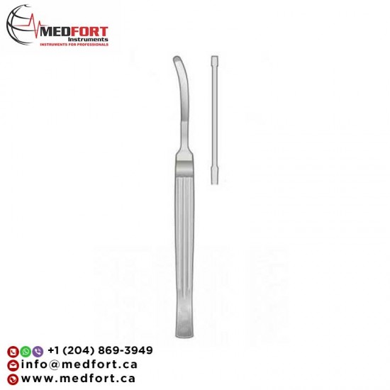 CONVERSE RHINOPLASTY KNIFE, 15CM, CURVED, BUTTON END