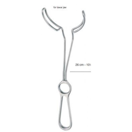 LIP RETRACTOR FOR LOWER JAW, 26CM
