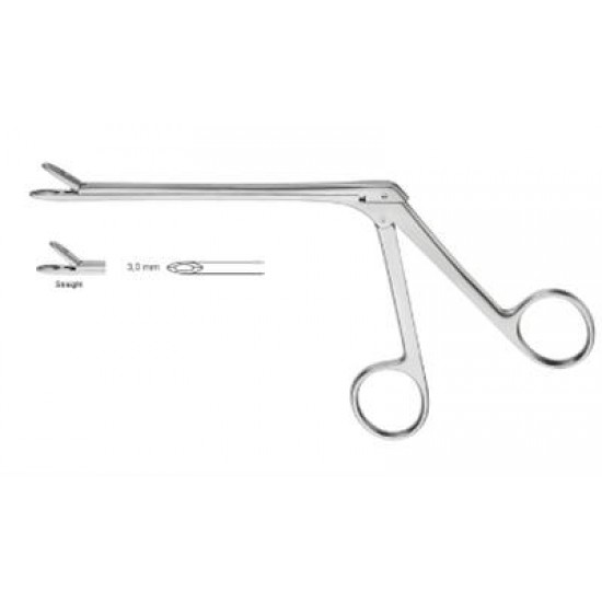 WEIL BLAKESLEY FORCEPS, 115MM, 45 DEGREE UPCURVED, THROUGHCUT