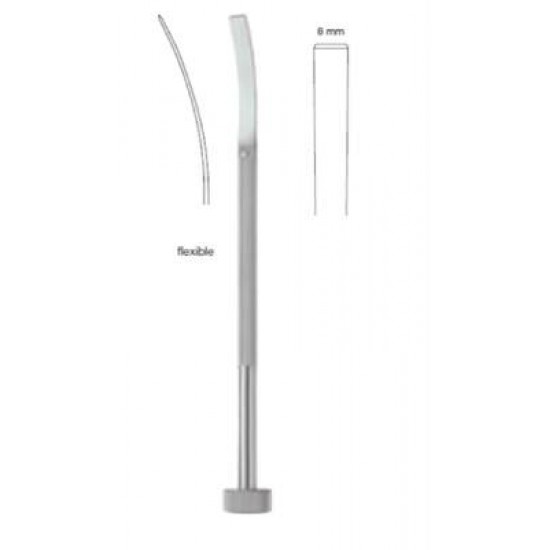 OBWEGESER FLEXIBLE OSTEOTOME, 21CM, CURVED