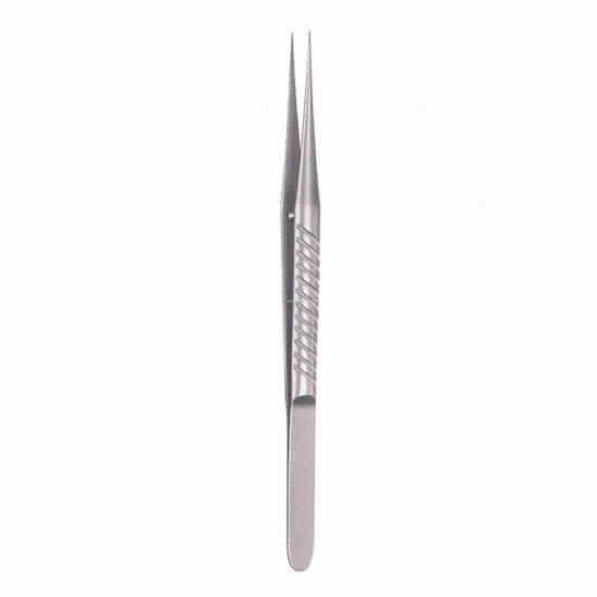Micro Forceps, Round Handle, 12cm, Sharp