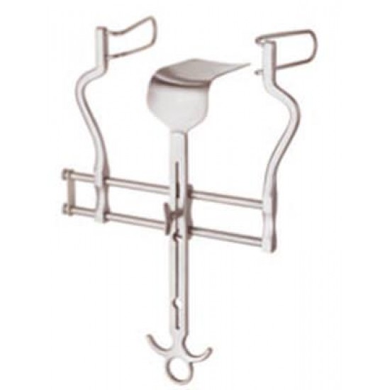 Balfour abdominal retractor with flat centre blade, Large pattern - max spread 180mm