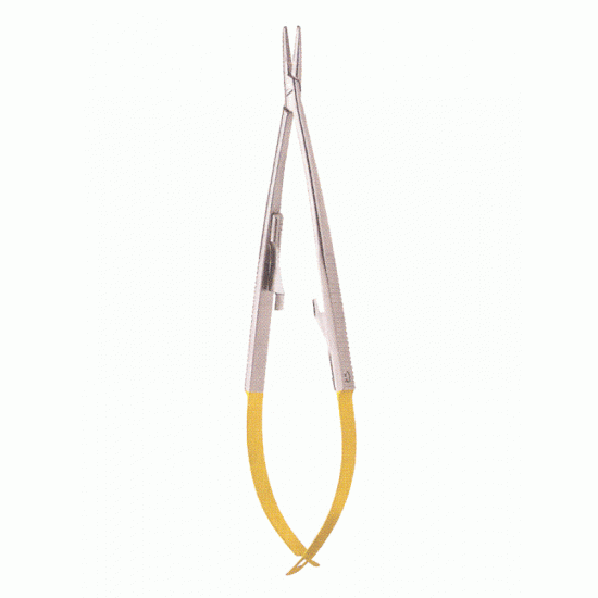 Castroviejo Needle Holder, T.C, Standard, With catch