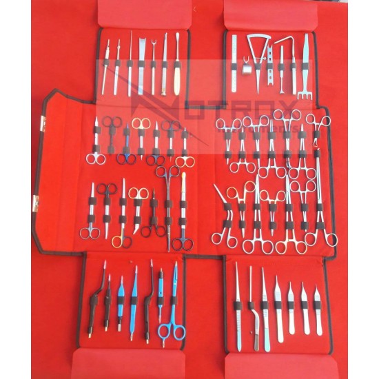 Plastic Surgery Instruments Kit with 56 Pcs Assorted